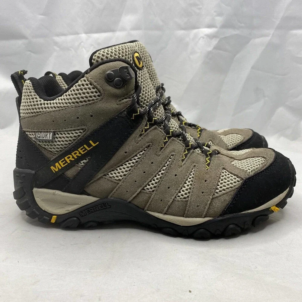Men's Merrell, Accentor 2 Mid Ventilator Waterproof Hiking Shoes Boots Size 7.5